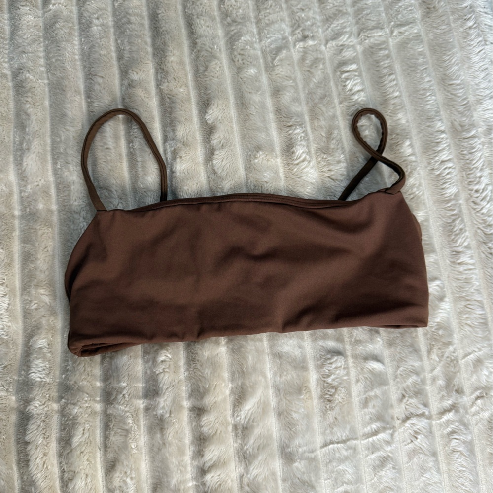 First Health Apparel Define Bandeau Sports Bra “Espresso”